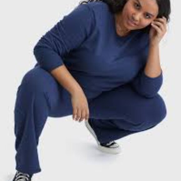 Hanes Just My Size EcoSmart Women's Fleece Sweatpants, Open Leg, 30.5" -3X - Picture 3 of 3